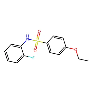 4-ethoxy-N-(2-fluorophenyl)benzenesulfonamide structure