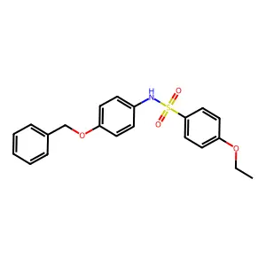 N-[4-(benzyloxy)phenyl]-4-ethoxybenzenesulfonamide structure