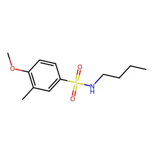 N-butyl-4-methoxy-3-methylbenzenesulfonamide structure