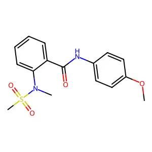 N-(4-methoxyphenyl)-2-[methyl(methylsulfonyl)amino]benzamide structure