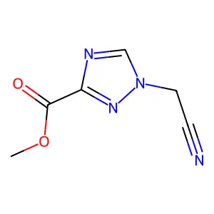 methyl 1-(cyanomethyl)-1H-1,2,4-triazole-3-carboxylate structure