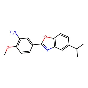 5-(5-Isopropylbenzo[d]oxazol-2-yl)-2-methoxyaniline structure