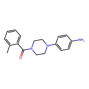 {4-[4-(2-Methylbenzoyl)piperazin-1-yl]phenyl}amine structure