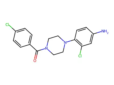 (4-(4-Amino-2-chlorophenyl)piperazin-1-yl)(4-chlorophenyl)methanone structure