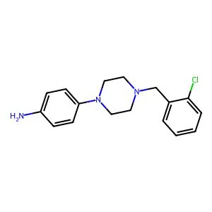 4-(4-(2-Chlorobenzyl)piperazin-1-yl)aniline structure