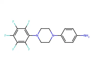 4-[4-(Pentafluorophenyl)piperazin-1-yl]aniline structure