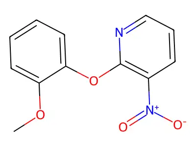 2-(2-Methoxyphenoxy)-3-nitropyridine structure