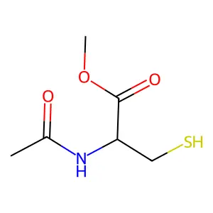 N-乙酰基-D-半胱氨酸甲酯 structure