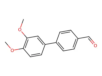 3',4'-Dimethoxybiphenyl-4-carbaldehyde structure