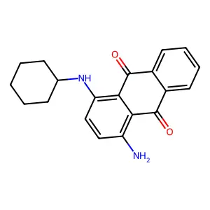 9,10-Anthracenedione, 1-amino-4-(cyclohexylamino)- structure