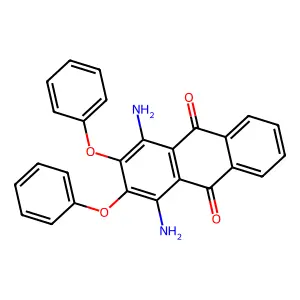 9,10-Anthracenedione, 1,4-diamino-2,3-diphenoxy- structure