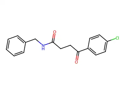 N-benzyl-4-(4-chlorophenyl)-4-oxobutanamide structure