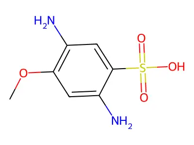 2,5-Diamino-4-methoxybenzenesulphonic acid structure