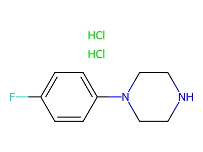 (4-Fluorophenyl)piperazine, chloride, chloride structure