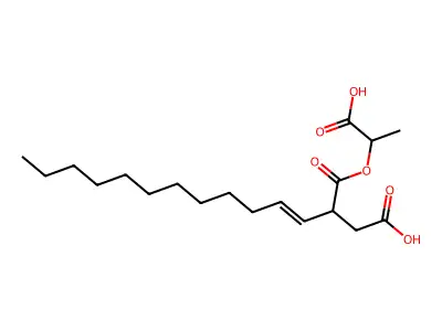 (1-Carboxyethyl) hydrogen 2-dodecenylsuccinate structure
