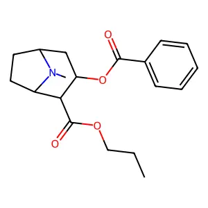 Propylbenzoylecgonine structure