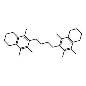 Naphthalene, 2,2'-(1,4-butanediyl)bis[5,6,7,8-tetrahydro-1,3,4-trimethyl- structure