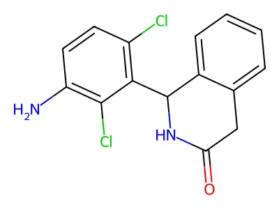 3(2H)-Isoquinolinone, 1,4-dihydro-1-(3-amino-2,6-dichlorophenyl)- structure