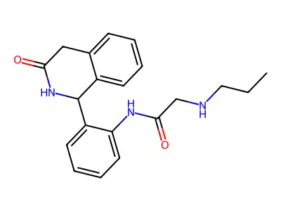 2-(Propylamino)-N-(2-(1,2,3,4-tetrahydro-3-oxo-1-isoquinolinyl)phenyl)acetamide structure