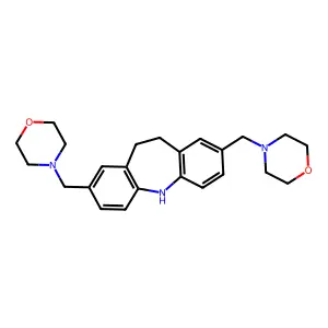 2,8-Bis[(morpholin-4-yl)methyl]-10,11-dihydro-5H-dibenzo[b,f]azepine structure