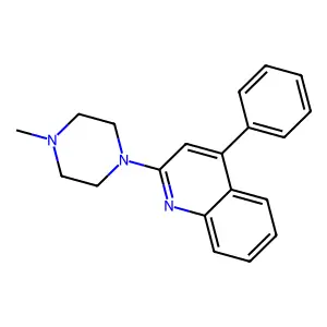 2-(4-Methylpiperazin-1-yl)-4-phenylquinoline structure