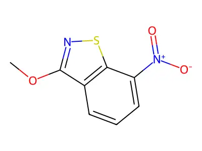 1,2-Benzisothiazole, 3-methoxy-7-nitro- structure