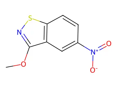 1,2-Benzisothiazole, 3-methoxy-5-nitro- structure