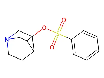 3-Phenylsulphonyloxy-quinuclidine structure