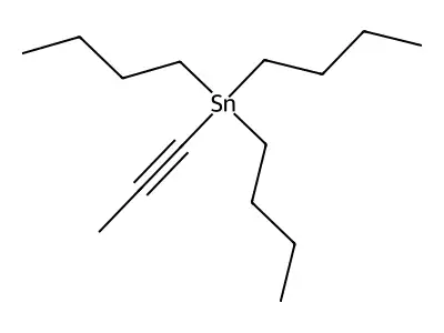 Tributyl(prop-1-yn-1-yl)stannane structure