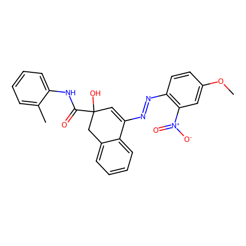 2-Naphthalenecarboxamide, 2-hydroxy-4-((4-methoxy-2-nitrophenyl)azo)-N-(2-methylphenyl)- structure