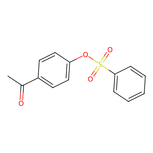 4-Acetylphenyl benzenesulfonate structure