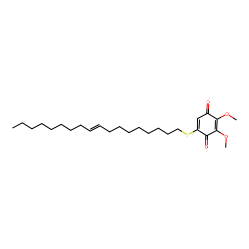 2,3-Dimethoxy-5-octadec-9-enylsulfanylcyclohexa-2,5-diene-1,4-dione structure