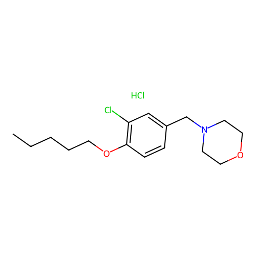 4-(3-Chloro-4-pentyloxy-benzyl)-morpholine structure
