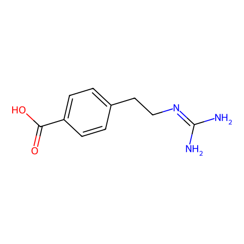 4-(2-Guanidinoethyl)benzoic acid structure