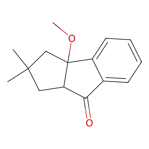 Cyclopent[a]inden-8(1H)-one, 2,3,3a,8a-tetrahydro-3a-methoxy-2,2-dimethyl- structure