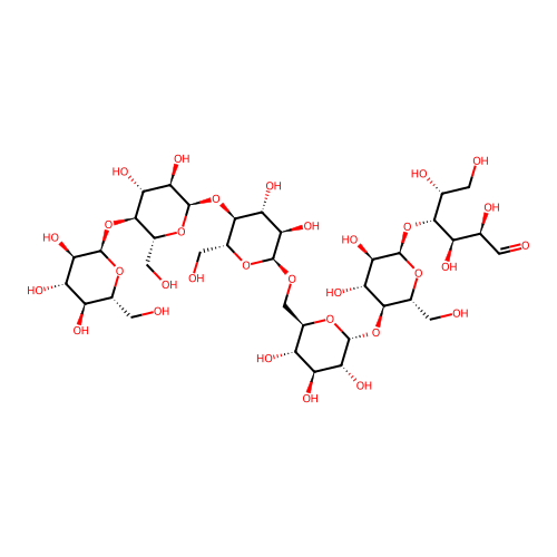 Glc(a1-4)Glc(a1-4)Glc(a1-6)Glc(a1-4)Glc(a1-4)aldehydo-Glc structure
