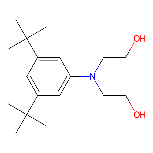 Ethanol, 2,2'-((3,5-bis(1,1-dimethylethyl)phenyl)imino)bis- structure