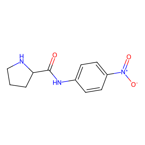 N-(4-nitrophenyl)pyrrolidine-2-carboxamide structure