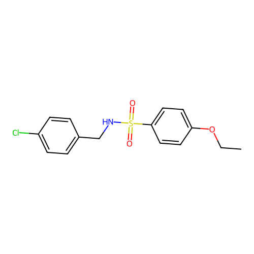 N-(4-chlorobenzyl)-4-ethoxybenzenesulfonamide structure