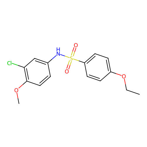 N-(3-chloro-4-methoxyphenyl)-4-ethoxybenzenesulfonamide structure