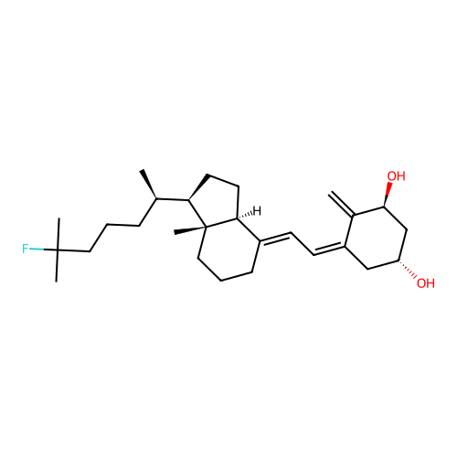1-Hydroxy-25-fluorovitamin D3 structure