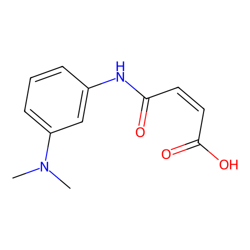 (Z)-4-[3-(dimethylamino)anilino]-4-oxobut-2-enoic acid structure