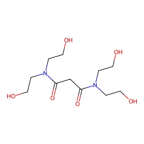 N,N,N',N'-Tetrakis(2-hydroxyethyl)malonamide structure