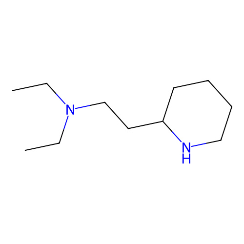 Diethyl-(2-piperidin-2-yl-ethyl)-amine structure