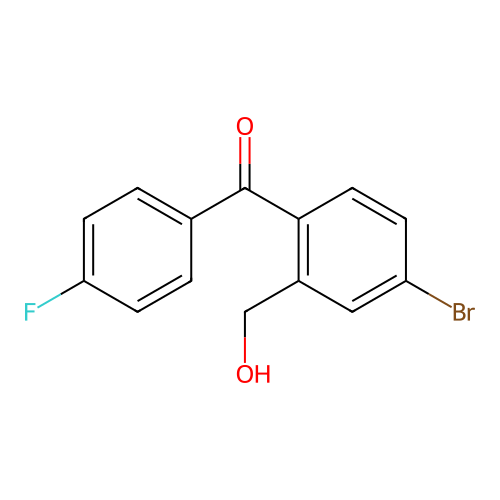 2-Hydroxymethyl-4-bromo-4'-fluorobenzophenone structure