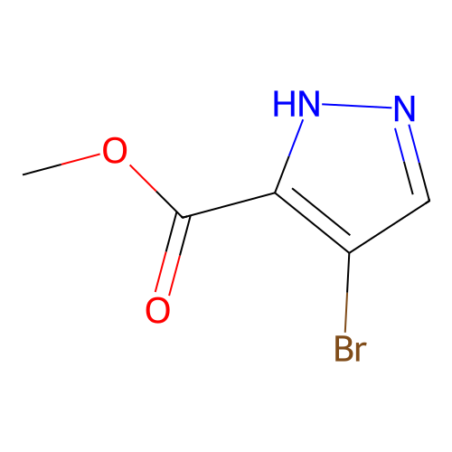 Methyl 4-bromo-1H-pyrazole-3-carboxylate structure