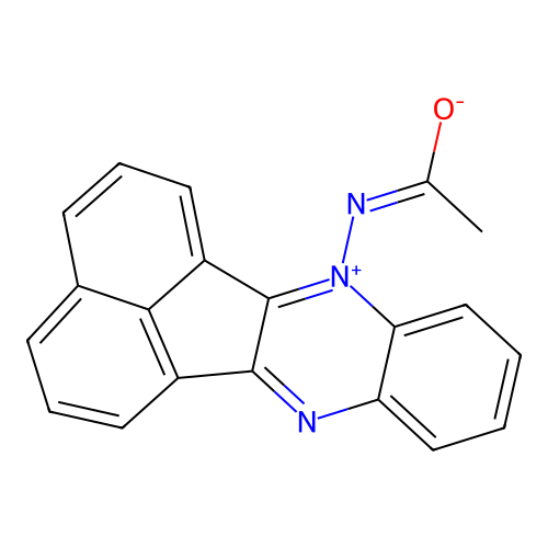 (1E)-N-(Acenaphtho[1,2-b]quinoxalin-7-ium-7-yl)ethanimidate structure