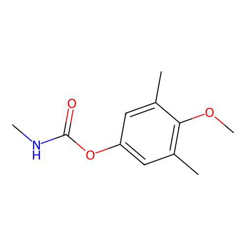 Phenol, 4-methoxy-3,5-dimethyl-, methylcarbamate structure