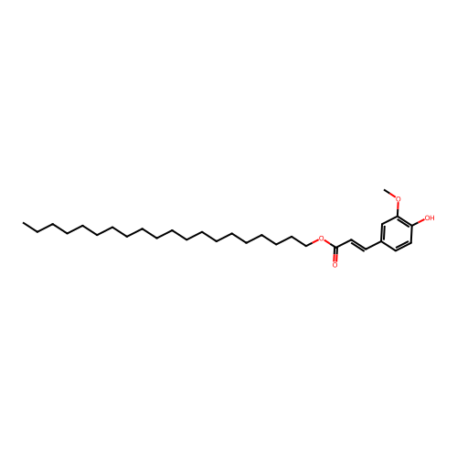 (E)-Ferulic Acid Eicosyl Ester structure