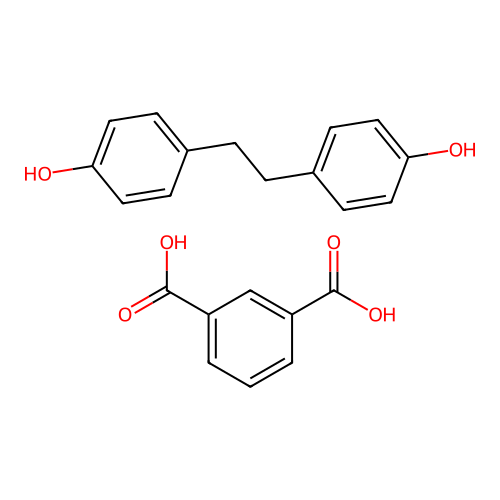 1,2-Bis(4-hydroxyphenyl)ethane isophthalate structure